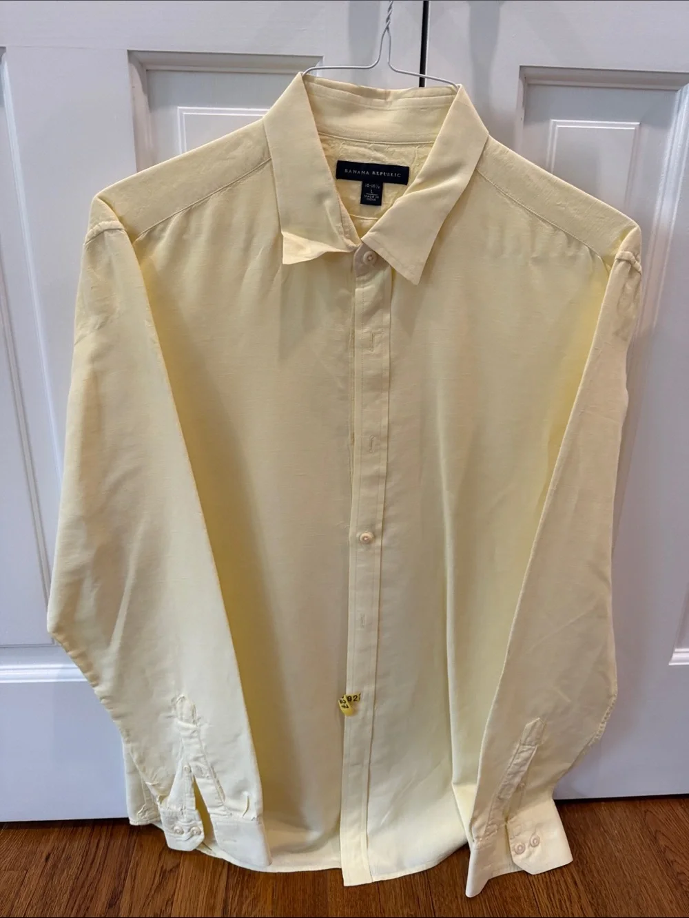 Banana Republic Pale Yellow Button-Down Shirt